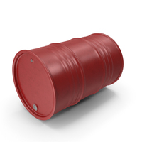 Clean Red Metal Barrel PNG & PSD Images