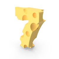 Cheese Number 7 PNG & PSD Images
