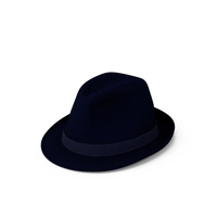 Fedora Hat Blue PNG & PSD Images