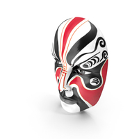 Japanese Male Opera Mask PNG & PSD Images