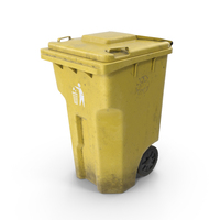 回收箱黄色PNG和PSD图像