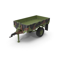 军事货物拖车M1082伪装PNG和PSD图像
