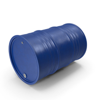 Fallen Clean Blue Metal Barrel PNG & PSD Images