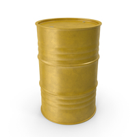 Clean Yellow Metal Barrel PNG & PSD Images