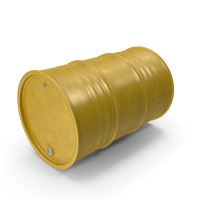 Fallen Clean Yellow Metal Barrel PNG & PSD Images