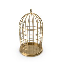 Golden Bird Cage PNG & PSD Images
