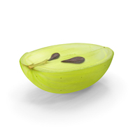 Green Grape Cross Section PNG & PSD Images
