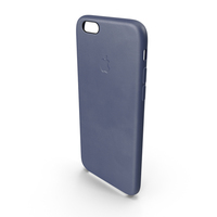 iPhone 6 Plus Leather Case Blue PNG & PSD Images