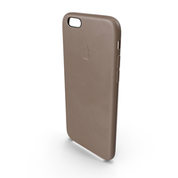 iPhone 6 Plus Leather Case Brown PNG和PSD图像