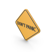Don't Panic Sign PNG & PSD Images