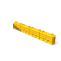 Clean Yellow Crash Cushion PNG & PSD Images