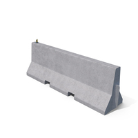 Clean Concrete Road Barrier PNG & PSD Images