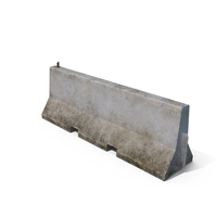 Dirty Concrete Road Barrier PNG & PSD Images