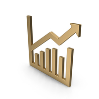 Gold Business Growth Chart PNG & PSD Images