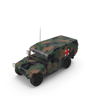 Mini Ambulance Military Car HMMWV m996 Camo PNG & PSD Images
