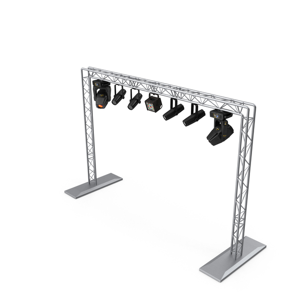 Mobile Truss System with Lights PNG & PSD Images