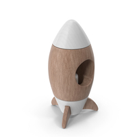 Wooden Rocket Toy PNG & PSD Images