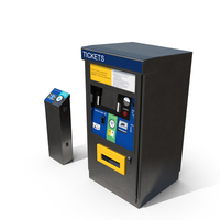 Bus Ticket Kiosk Clean PNG & PSD Images