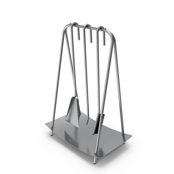Port Fireplace Tools Silver PNG & PSD Images