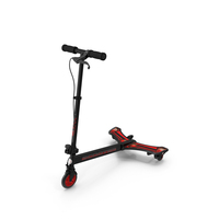 PowerWing Scooter Black Red PNG & PSD Images