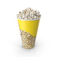 Round Paper Popcorn Cup PNG & PSD Images