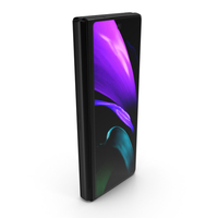Samsung Z Fold 2 Black Closed PNG & PSD Images