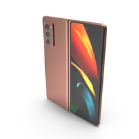 Samsung Z Fold 2 Bronze PNG & PSD Images