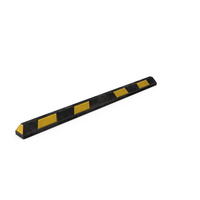 Dirty Black Yellow Rubber Parking Wheel Stop Bar PNG & PSD Images