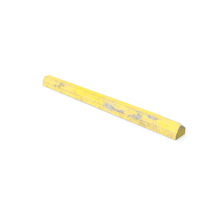 Yellow Damaged Concrete Parking Wheel Stop Bar PNG & PSD Images