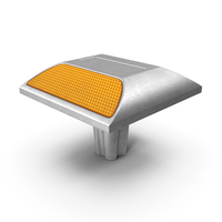 Yellow Aluminum Road Stud PNG & PSD Images