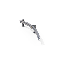 Single 5m Curved W Beam Guardrail PNG & PSD Images
