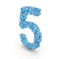 Gems Number 5 PNG & PSD Images