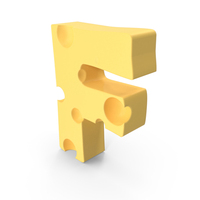 Cheese Letter F PNG & PSD Images
