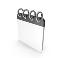 Black Cartoon Blank Calendar PNG & PSD Images