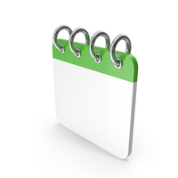 Green Cartoon Blank Calendar PNG & PSD Images