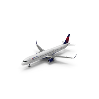 Airbus A321 Delta Airlines with Interior PNG & PSD Images