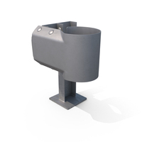 Metal W Beam Guardrail With Rounded Ending PNG & PSD Images