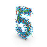 Color Wire Number 5 PNG & PSD Images