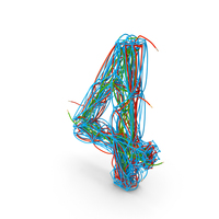 Color Wire Number 4 PNG & PSD Images