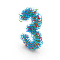 Color Wire Number 3 PNG & PSD Images