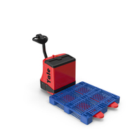 Powered Pallet Jack and Plastic Pallet PNG & PSD Images