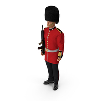 英国皇家警卫持有枪支PNG和PSD图像