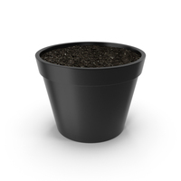 Flower Pot With Soil PNG & PSD Images