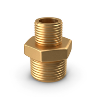 Golden Gas Pipe Adapter PNG & PSD Images