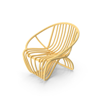Rattan Sea Shell Chair PNG & PSD Images