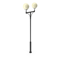 Street Lamp With Two Shades PNG & PSD Images