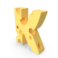 Cheese Letter K PNG & PSD Images