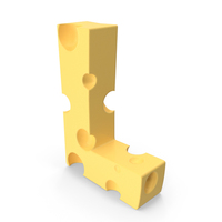 Cheese Letter L PNG & PSD Images