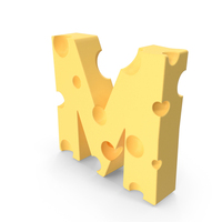 Cheese Letter M PNG & PSD Images