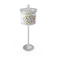 Candy Jar with Dragees PNG & PSD Images